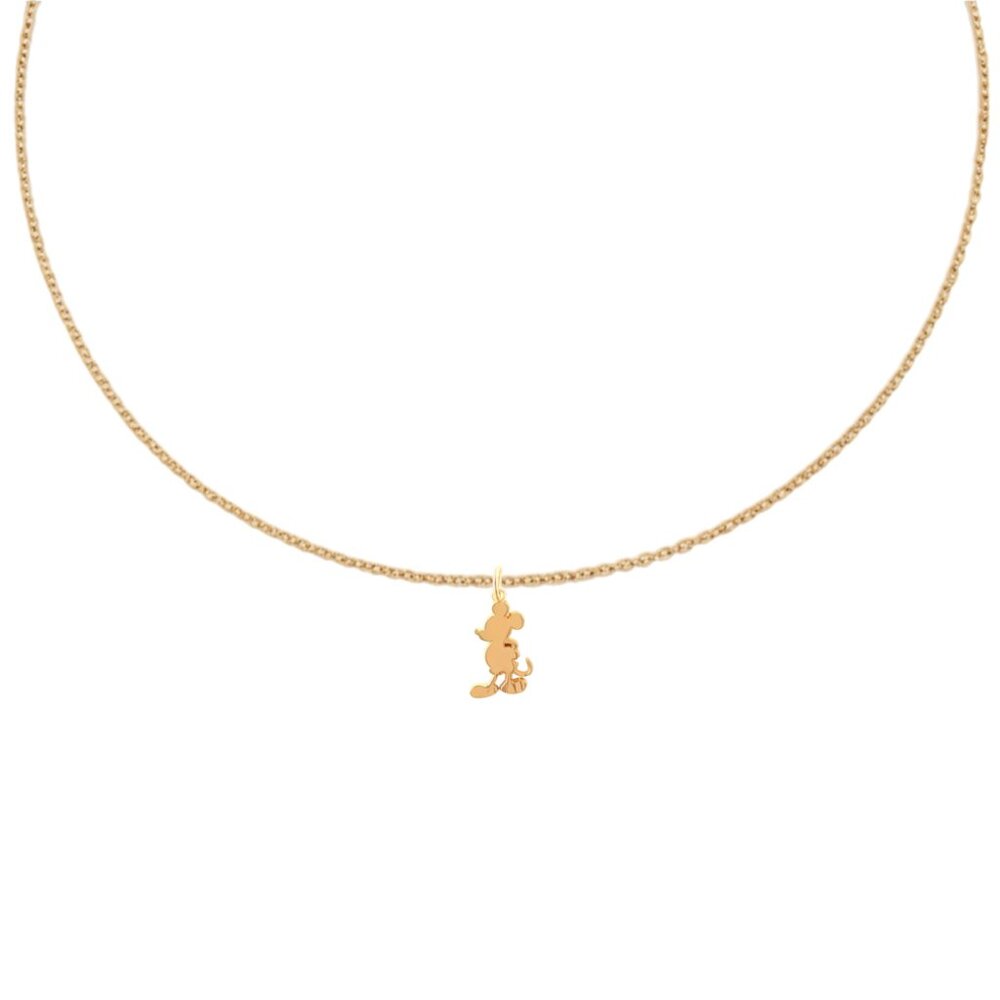 Gold "Mickey Mouse" Pendant Necklace